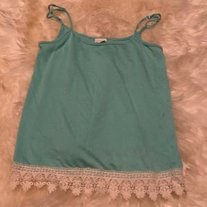 Simple light blue tank